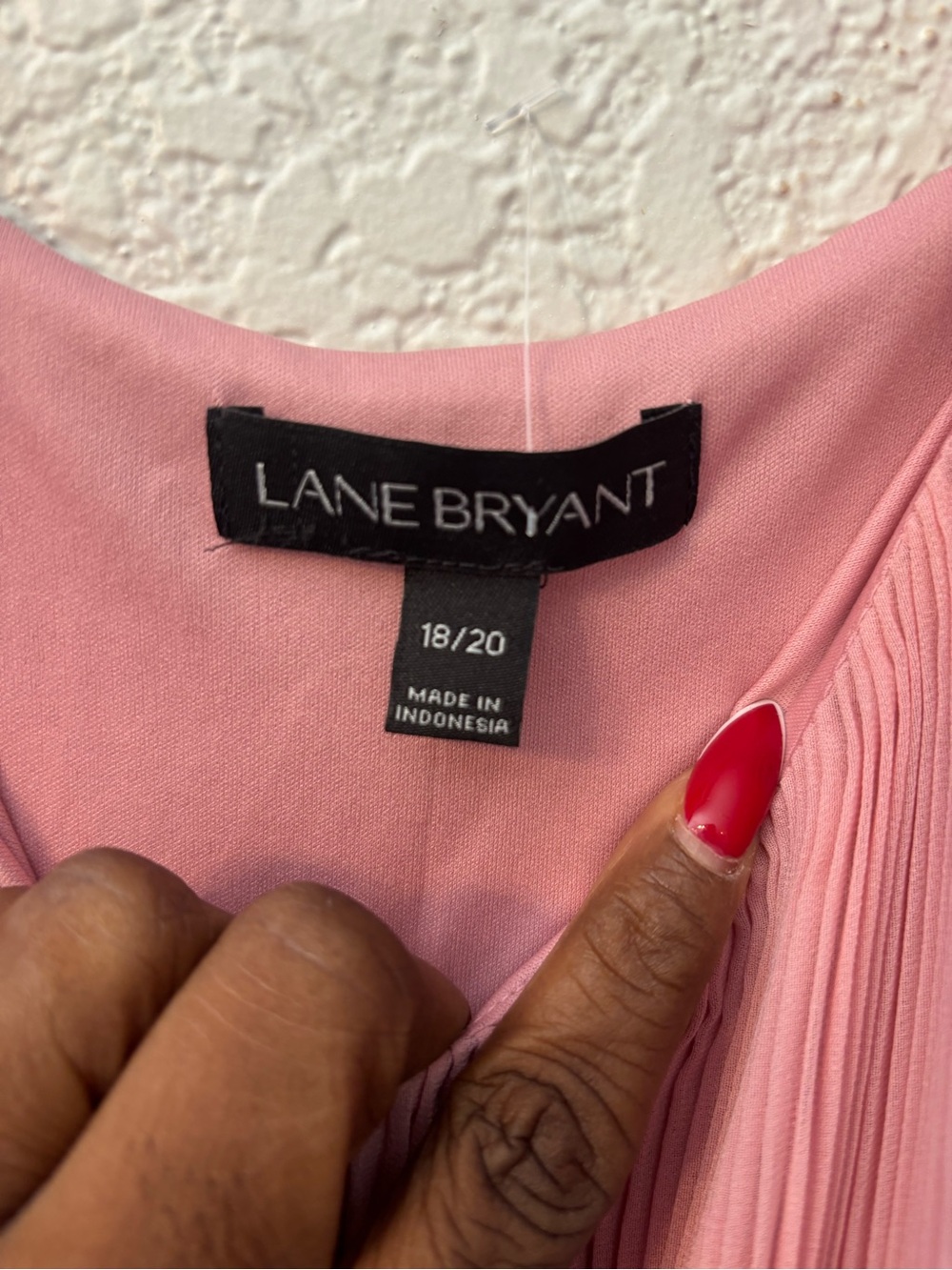 Lane Bryant Pink Pleated Maxi Dress, feminine, Romantic, fairy - Picture 6 of 8